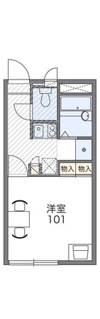 レオパレスＭｓフレーズ伍番館の物件間取画像